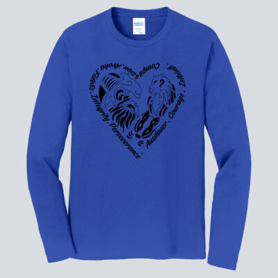 Adult Long Sleeve Shirt - House Isibindi - Houses Heart - Black Thumbnail