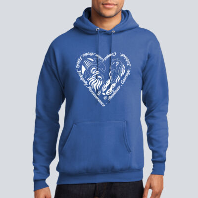 Adult Hoodie - House Isibindi - Houses Heart - White Thumbnail