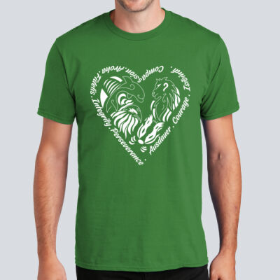 Adult T-Shirt - House Ausdauer - Houses Heart - White Thumbnail