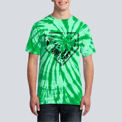 Adult Tie-Dye T-Shirt - House Ausdauer - Houses Home Plate - Black Thumbnail