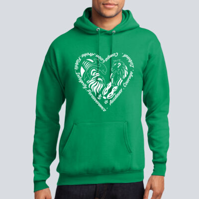 Adult Hoodie - House Ausdauer - Houses Heart - White Thumbnail