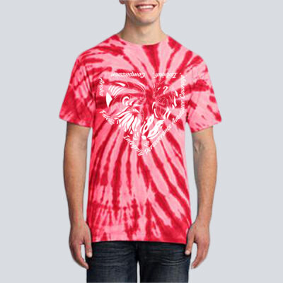 Adult Tie-Dye T-Shirt - House Aroha - Houses Home Plate - White Thumbnail