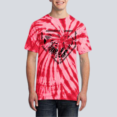 Adult Tie-Dye T-Shirt - House Aroha - Houses Home Plate - Black Thumbnail