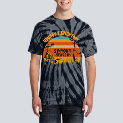 Adult Tie-Dye T-Shirt - Fall - Haunted House  Thumbnail