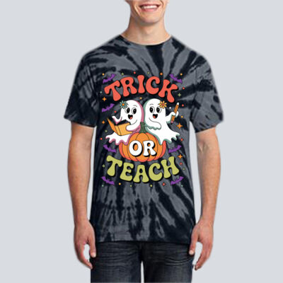 Adult Tie-Dye T-Shirt - Fall - Trick Or Teach  Thumbnail