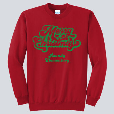 Adult Crewneck - Winter Holidays - Merry Christmas - Green Thumbnail