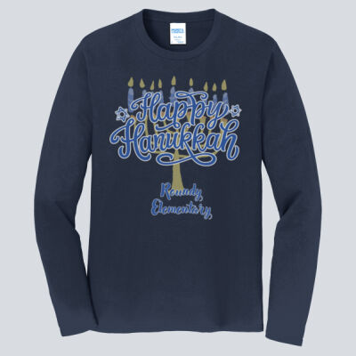 Adult Long Sleeve Shirt - Winter Holidays - Happy Hanukkah Thumbnail