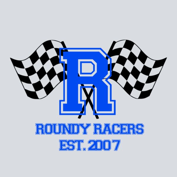 Varsity R with Flags - Blue Thumbnail